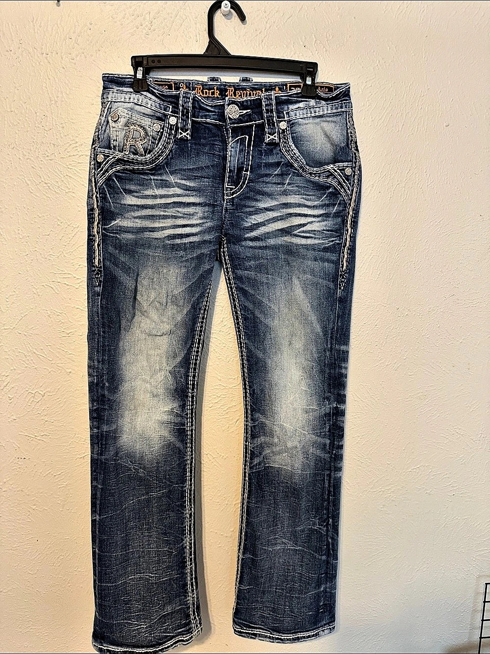 Rock Revival Arlo Slim Boot Jeans Blue Waist 30